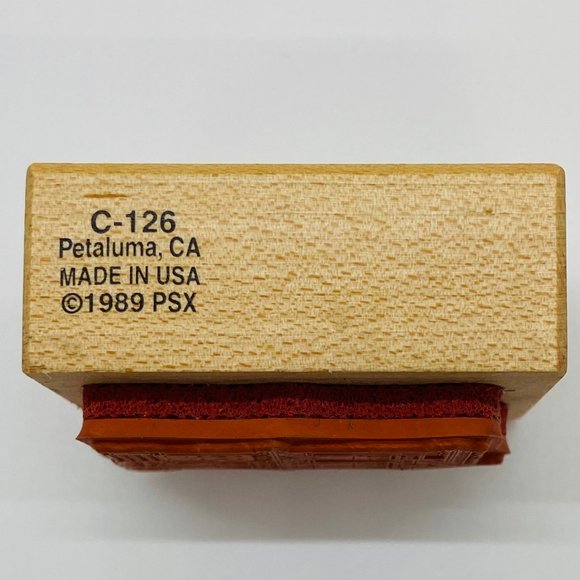 Wood Rubber Stamp Victorian Colonial Home - Picture 4 of 6